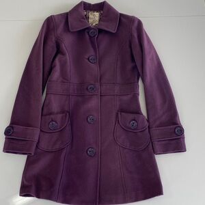 Tulle Purple Pea Coat S